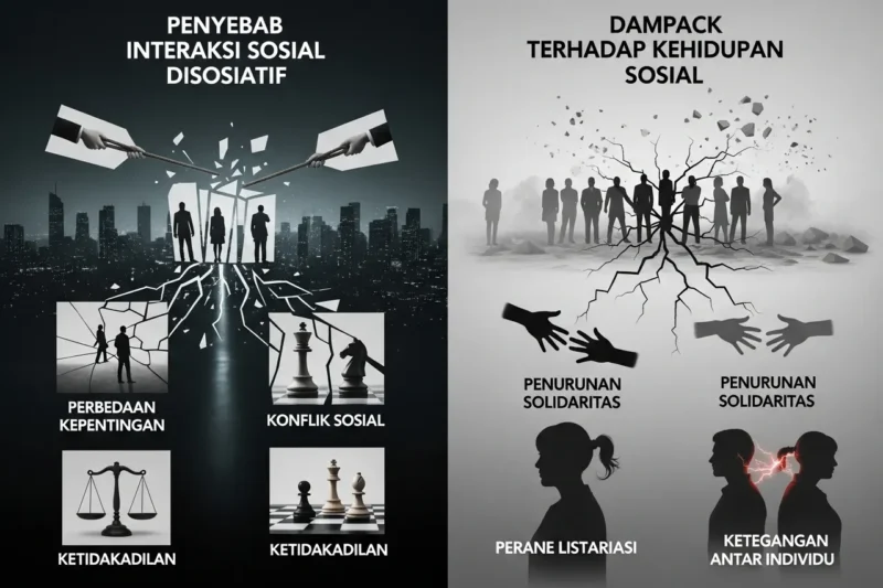 Penyebab Terjadinya Interaksi Sosial Disosiatif dan Dampaknya terhadap Kehidupan Sosial