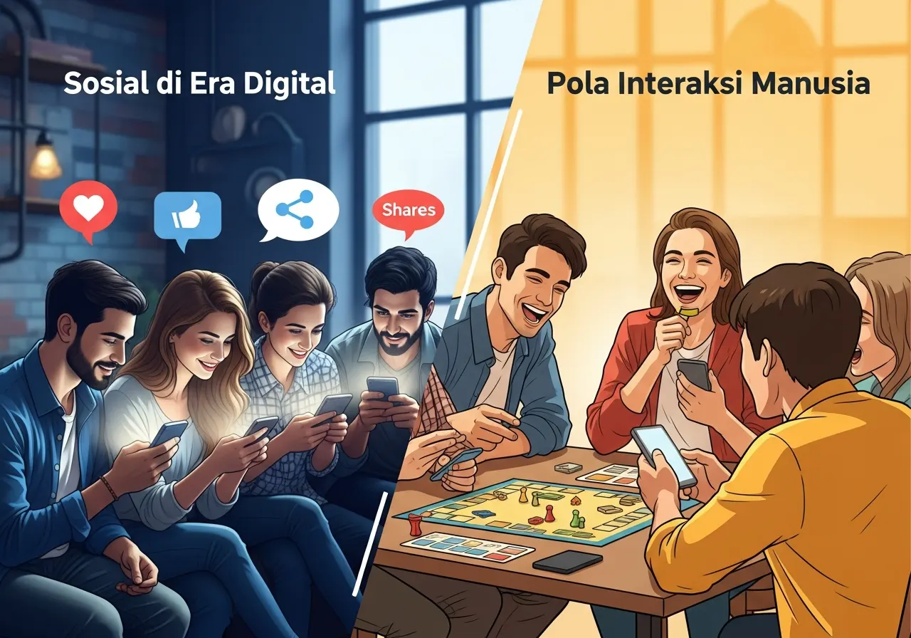 Kontak Sosial di Era Digital: Dampak Media Sosial terhadap Pola Interaksi Manusia (ft.istimewa)
