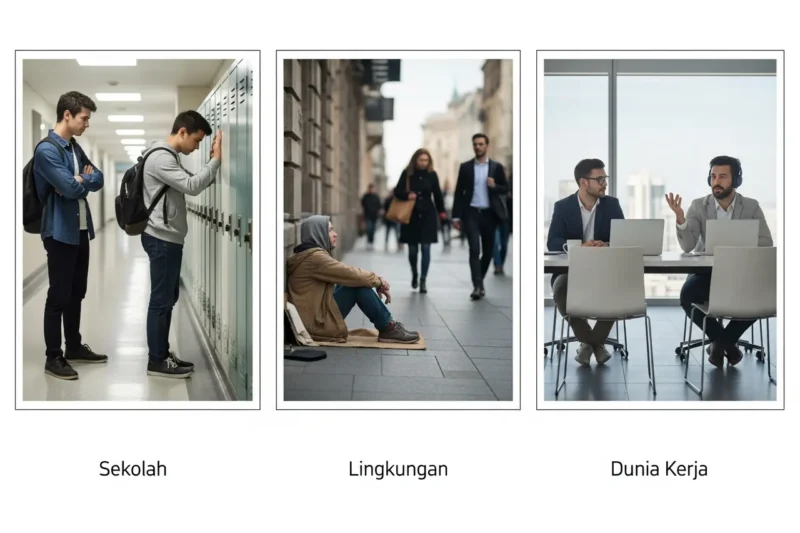 Contoh Interaksi Sosial Disosiatif di Sekolah, Lingkungan, dan Dunia Kerja