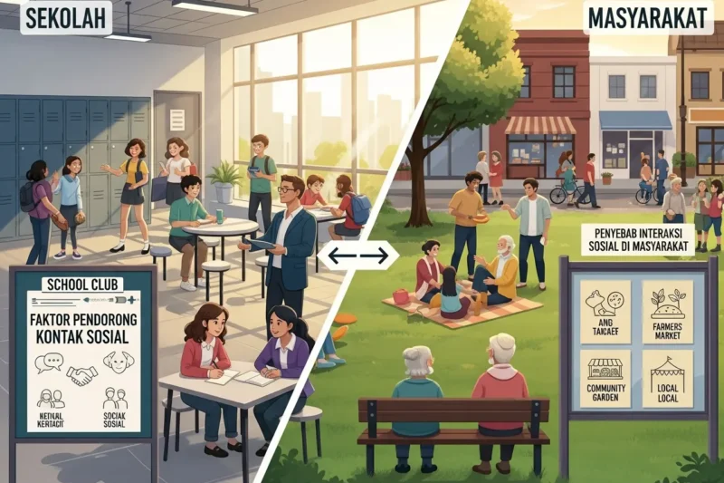 Faktor yang Mempengaruhi Terjadinya Kontak Sosial di Lingkungan Sekolah dan Masyarakat