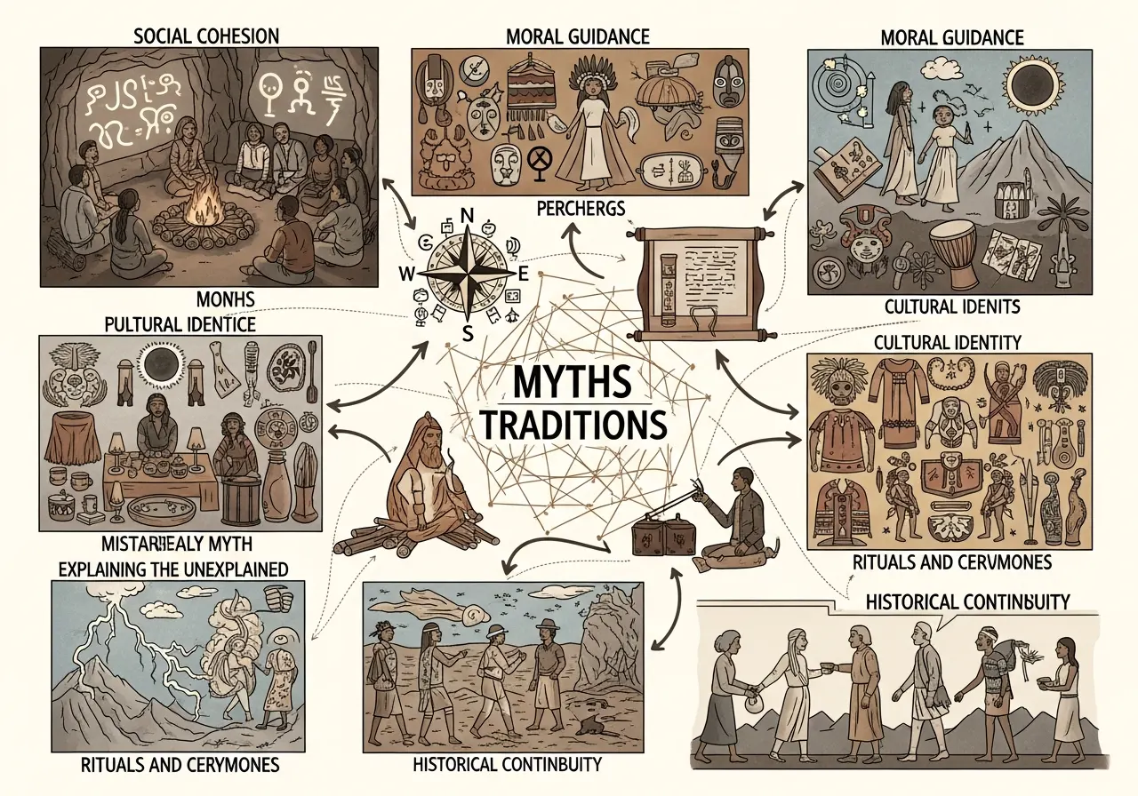 Fungsi Mitos bagi Kehidupan Sosial dan Pembentukan Tradisi Masyarakat (ft.istimewa)