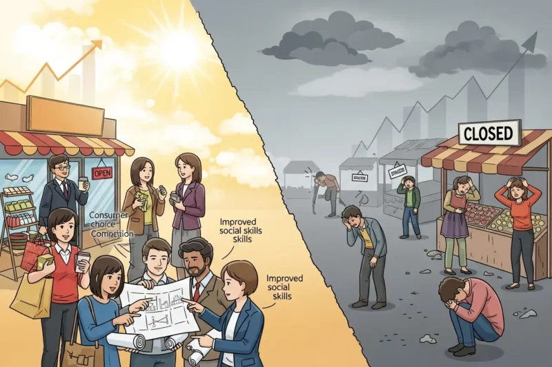 Dampak Positif dan Negatif Persaingan terhadap Kehidupan Sosial dan Ekonomi