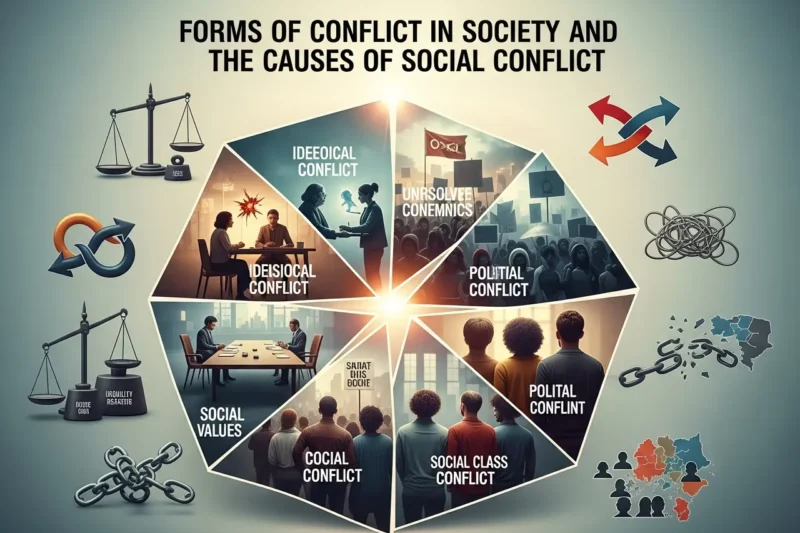 Bentuk-Bentuk Pertentangan dalam Masyarakat dan Penyebab Terjadinya Konflik Sosial