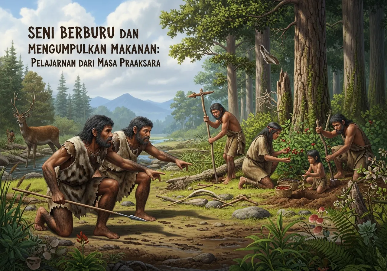 Seni Berburu dan Mengumpulkan Makanan: Pelajaran dari Masa Praaksara (ft.istimewa)