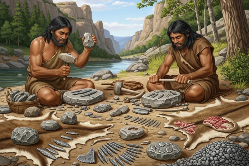 Cara Manusia Zaman Praaksara Membuat Peralatan dari Batu