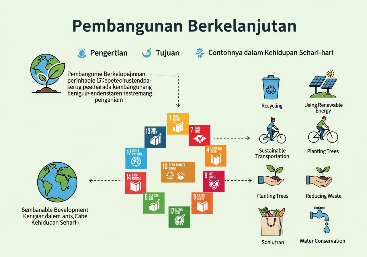 Pembangunan Berkelanjutan: Pengertian, Tujuan, dan Contohnya dalam Kehidupan Sehari-hari (ft.istimewa)