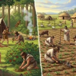 Perbandingan Cara Hidup Pemburu-Pengumpul dan Petani Awal di Dunia Praaksara (ft.istimewa)