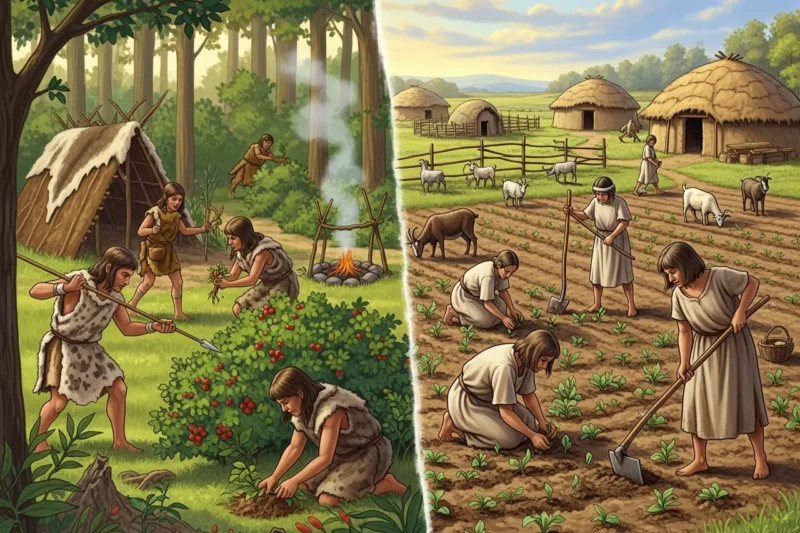 Perbandingan Cara Hidup Pemburu-Pengumpul dan Petani Awal di Dunia Praaksara