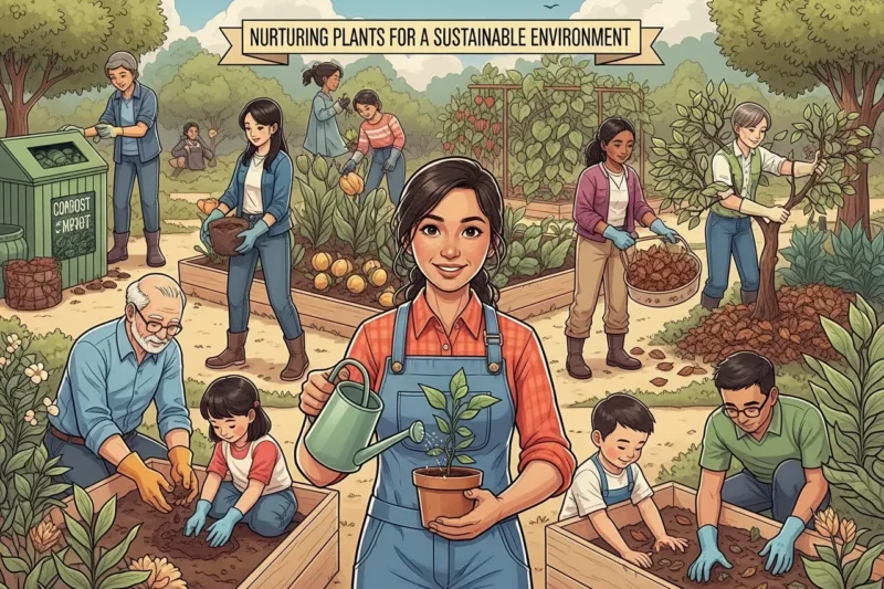 Pembiasaan Diri Merawat Tanaman untuk Menjaga Kelestarian Lingkungan