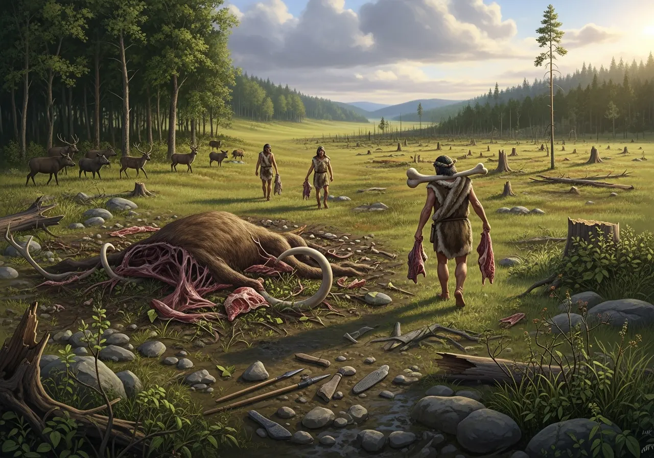 Dampak Aktivitas Berburu terhadap Lingkungan di Zaman Praaksara (ft.istimewa)