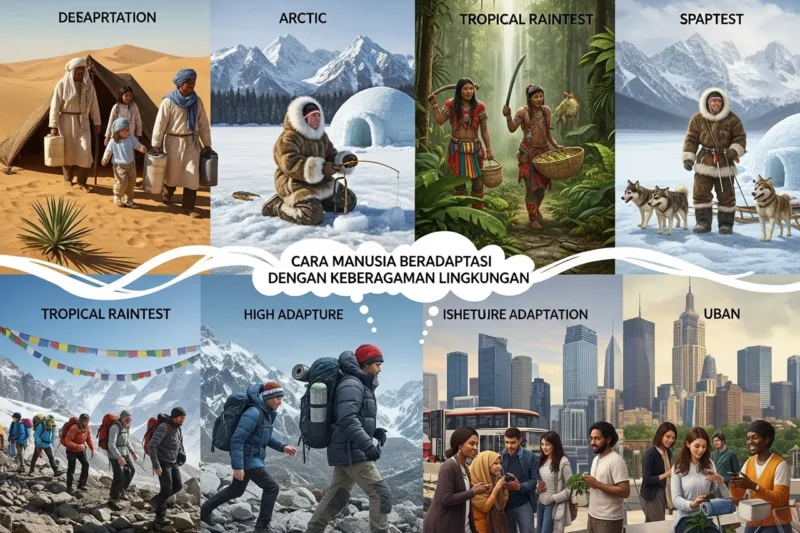 Cara Manusia Beradaptasi dengan Keberagaman Lingkungan