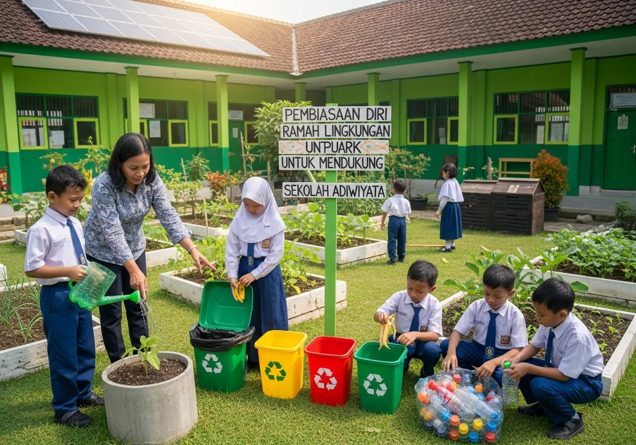 Pembiasaan Diri Ramah Lingkungan untuk Mendukung Sekolah Adiwiyata (ft.istimewa)