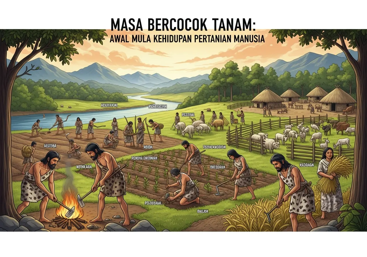 Masa Bercocok Tanam: Awal Mula Kehidupan Pertanian Manusia (ft.istimewa)