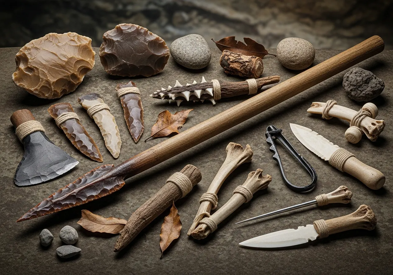 Peralatan Berburu Manusia Zaman Praaksara: Dari Batu hingga Tulang (ft.istimewa)