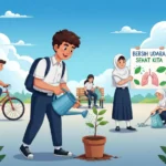 Peran Pelajar SMP dalam Melestarikan Udara Bersih melalui Kebiasaan Positif (ft.istimewa)