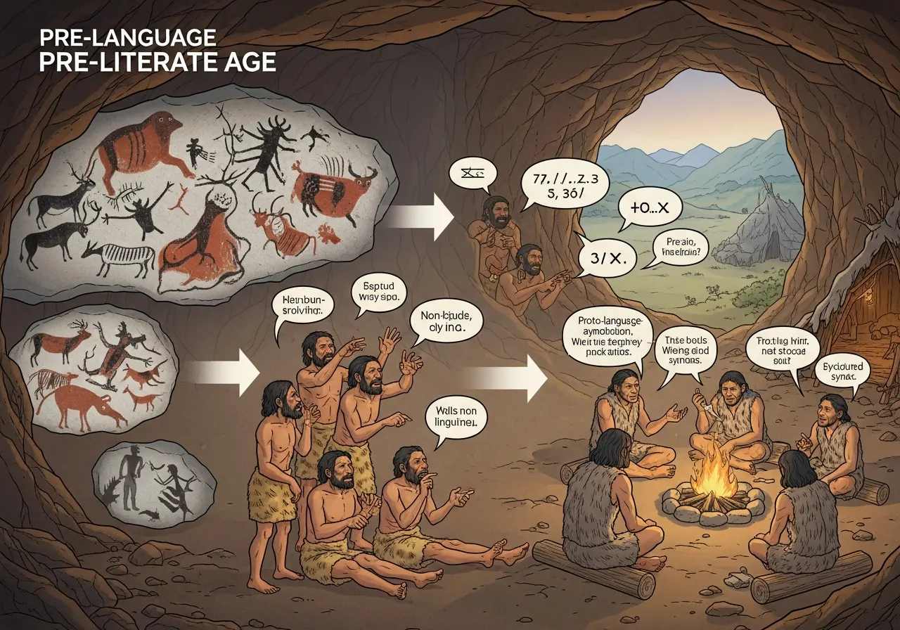 Perkembangan Bahasa pada Zaman Praaksara (ft.istimewa)