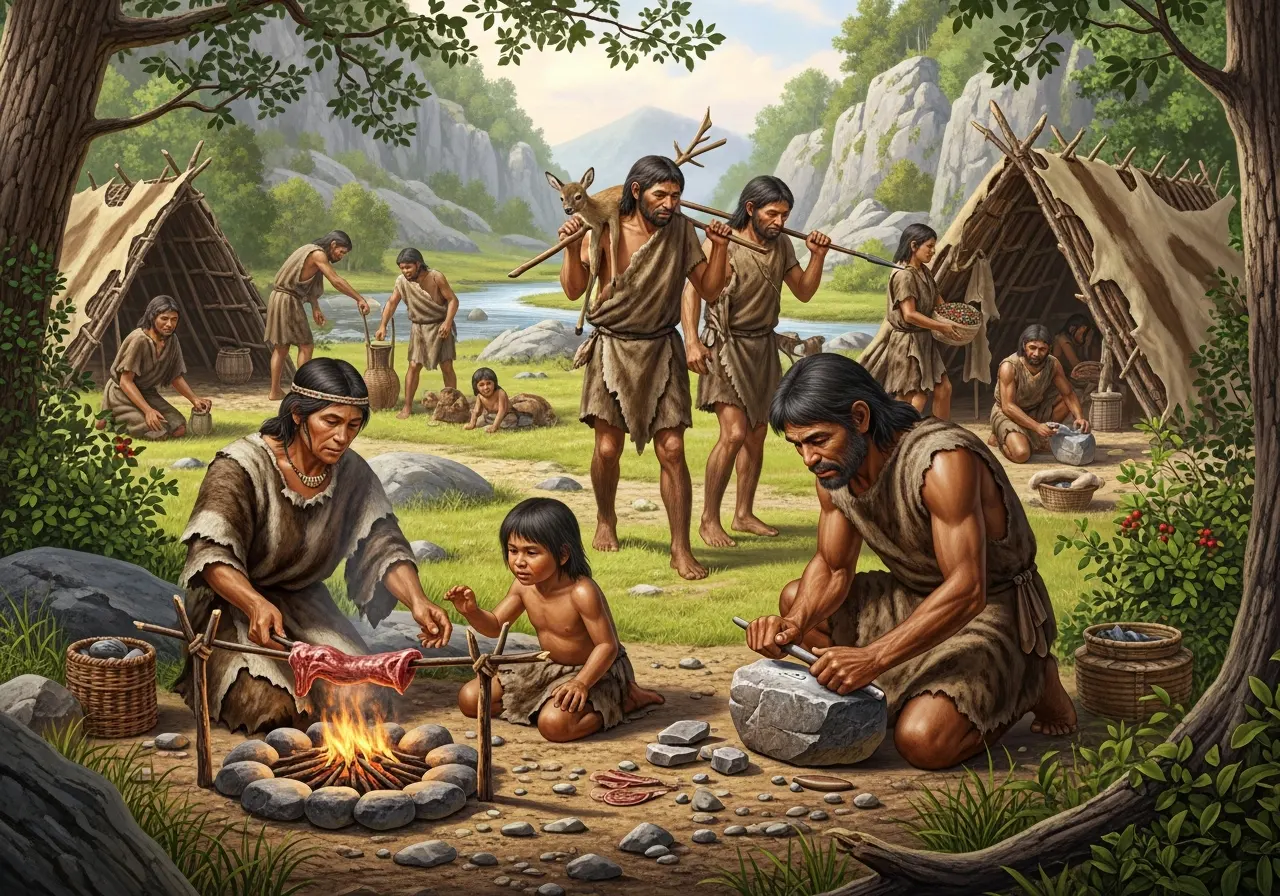 Kehidupan Sehari-Hari Manusia Zaman Praaksara (ft.istimewa)