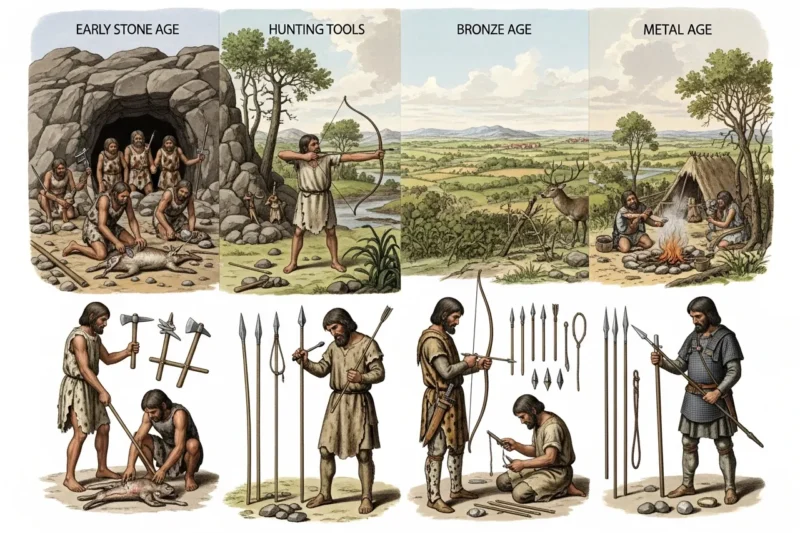 Dari Batu ke Logam: Perkembangan Teknologi Berburu Manusia Purba