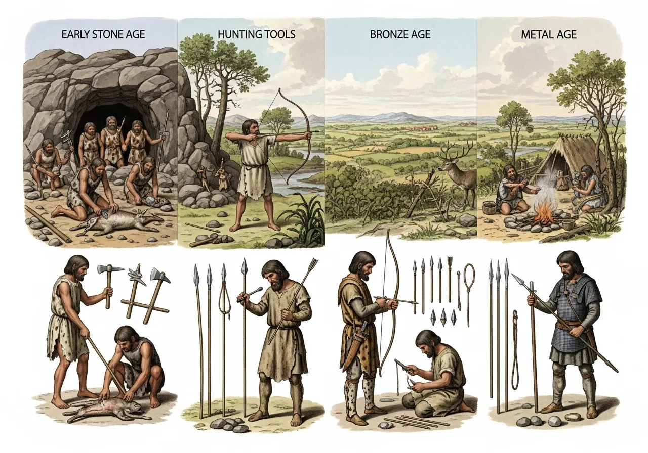 Dari Batu ke Logam: Perkembangan Teknologi Berburu Manusia Purba (ft.istimewa)