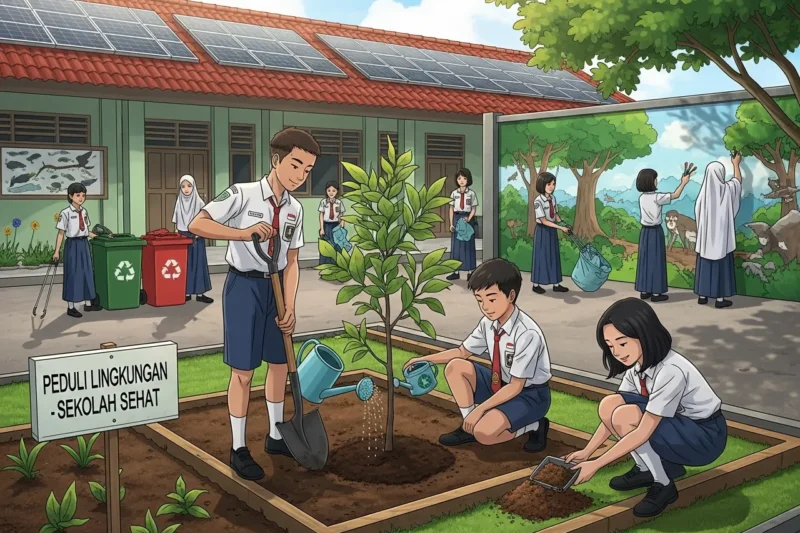 Contoh Pembiasaan Diri Peduli Lingkungan di Sekolah dan Rumah
