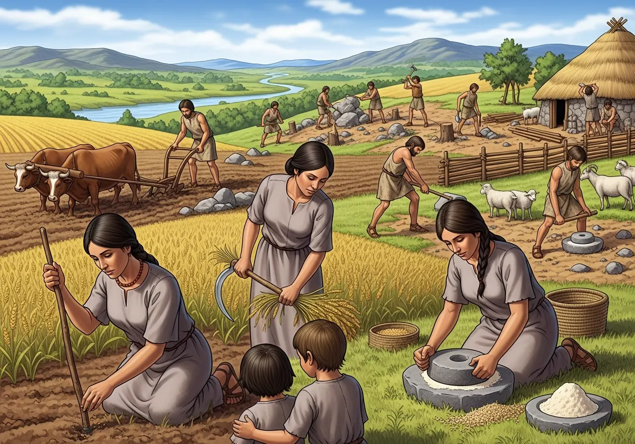 Peran Perempuan dan Laki-Laki dalam Masa Bercocok Tanam (ft.istimewa)