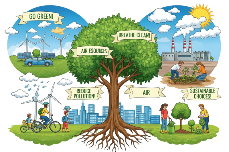 Pembiasaan Ramah Lingkungan untuk Menjaga Sumber Daya Udara