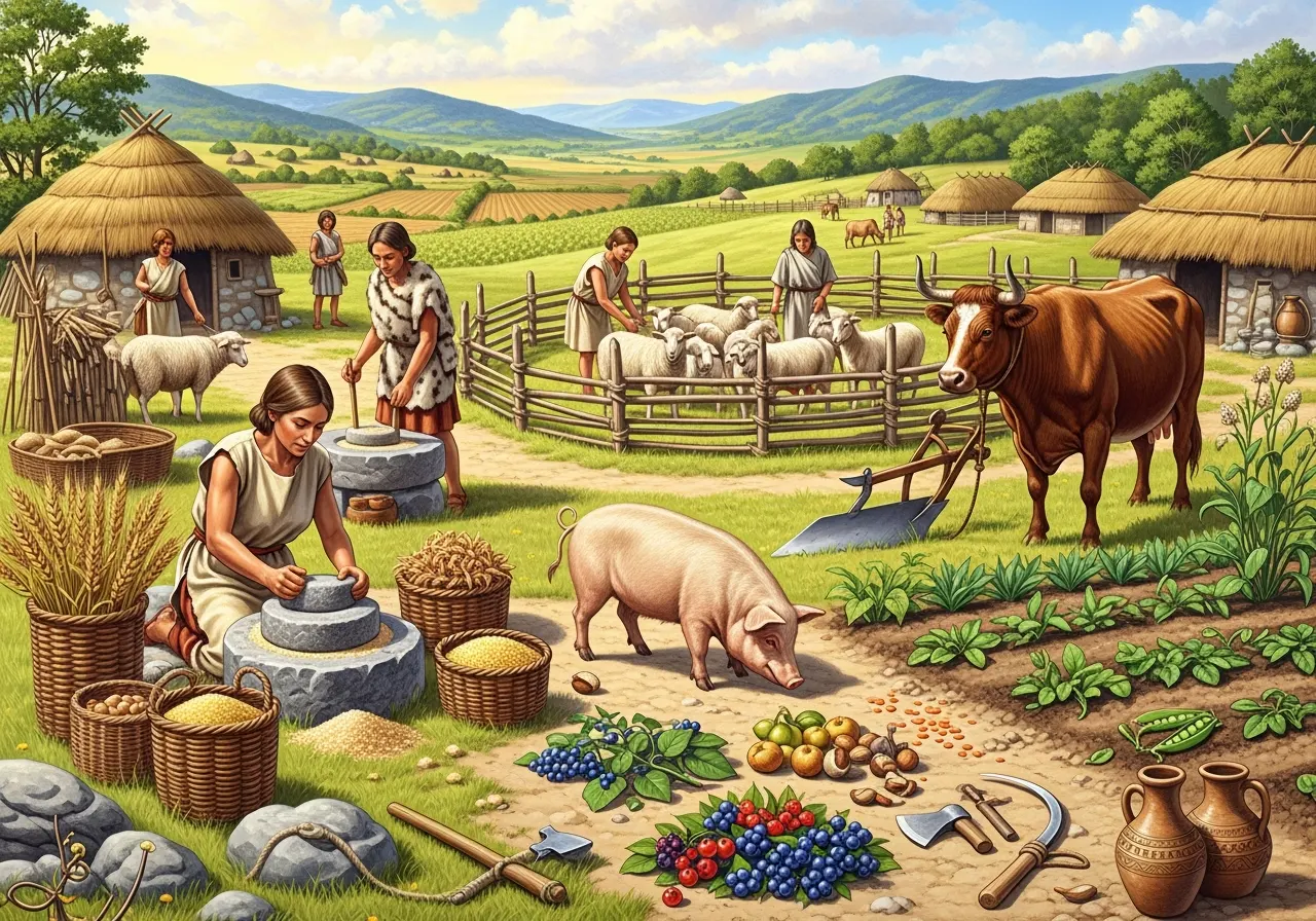 Hewan dan Tanaman yang Dimanfaatkan Manusia Zaman Neolitikum (ft.istimewa)