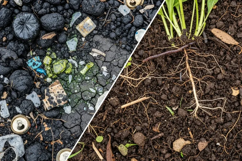 Perbedaan Tanah Tercemar dan Tanah Subur Beserta Ciri-Cirinya