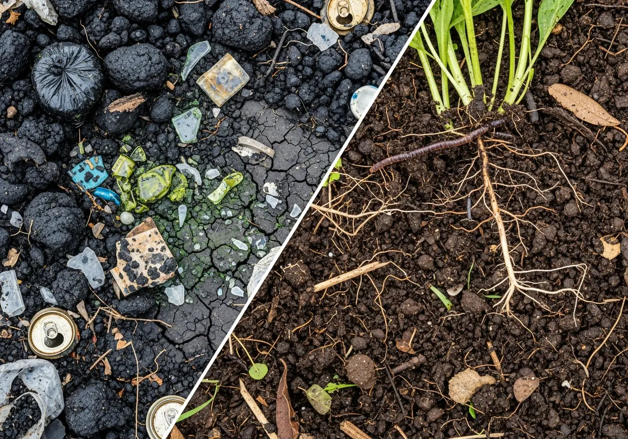 Perbedaan Tanah Tercemar dan Tanah Subur Beserta Ciri-Cirinya (ft.istimewa)