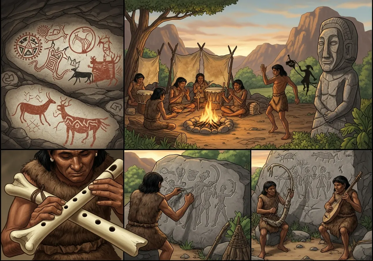 Perkembangan Seni Rupa dan Musik pada Masa Praaksara (ft.istimewa)