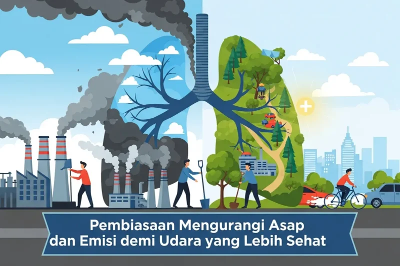 Pembiasaan Mengurangi Asap dan Emisi demi Udara yang Lebih Sehat