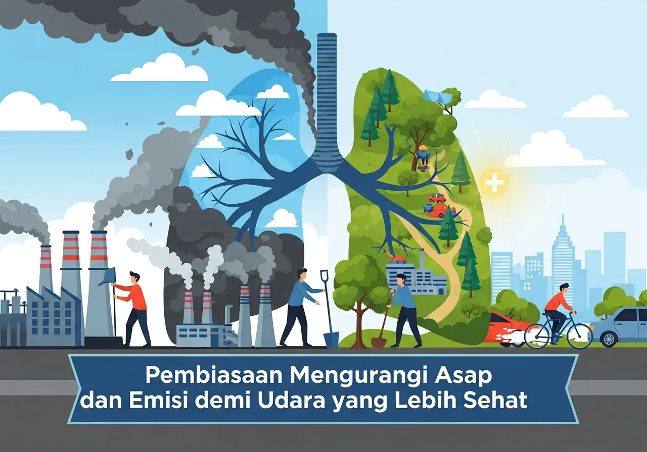 Pembiasaan Mengurangi Asap dan Emisi demi Udara yang Lebih Sehat (ft.istimewa)