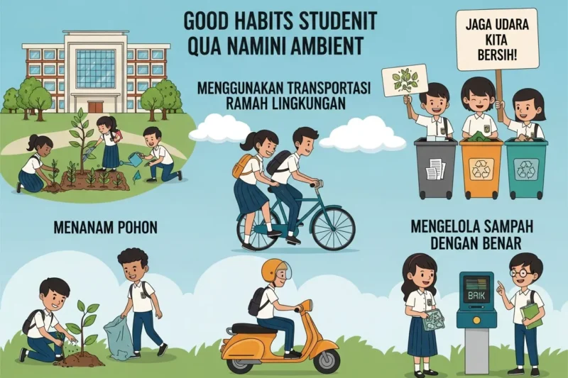 Kebiasaan Baik Pelajar SMP dalam Menjaga Kualitas Udara Lingkungan