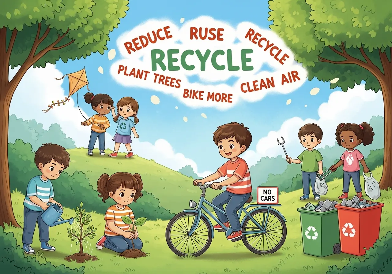 Melestarikan Sumber Daya Udara melalui Pembiasaan Sehari-hari Sejak Dini (ft.istimewa)