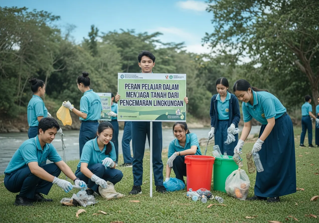 Peran Pelajar dalam Menjaga Tanah dari Pencemaran Lingkungan (ft.istimewa)