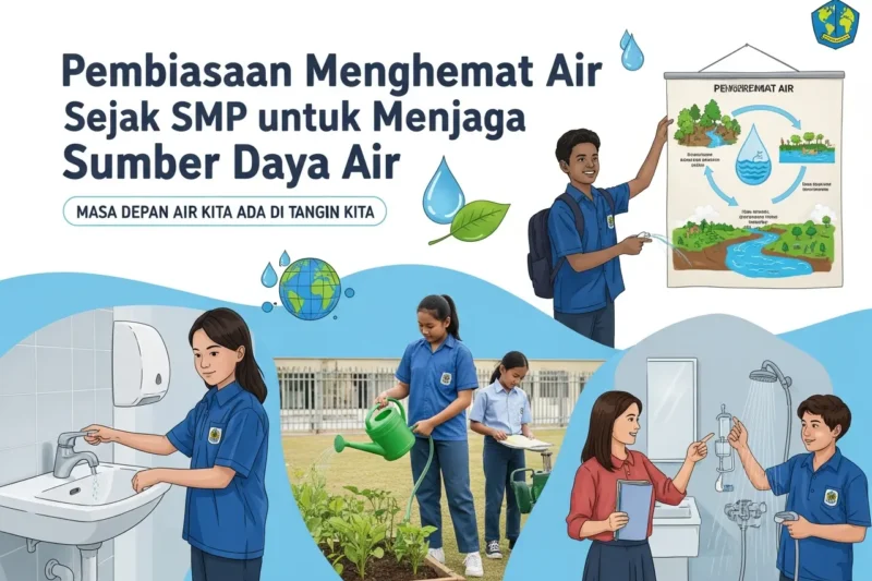 Pembiasaan Menghemat Air Sejak SMP untuk Menjaga Sumber Daya Air