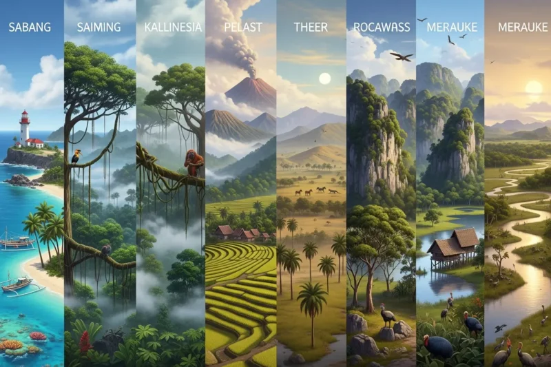 Keberagaman Lingkungan di Indonesia dari Sabang sampai Merauke