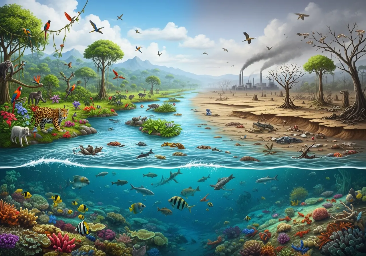 Dampak Perubahan Lingkungan terhadap Keberagaman Alam (ft.istimewa)