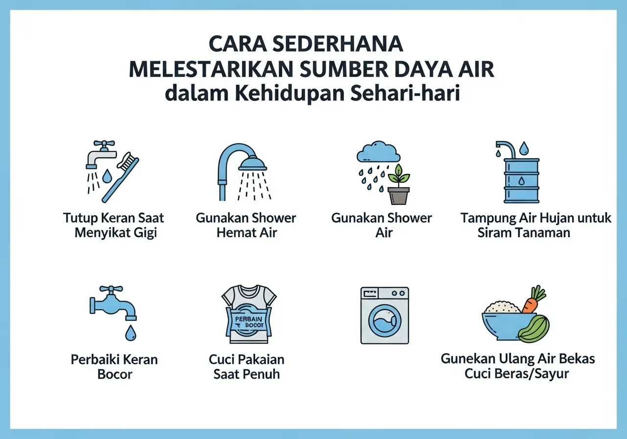 Cara Sederhana Melestarikan Sumber Daya Air dalam Kehidupan Sehari-hari (ft.istimewa)