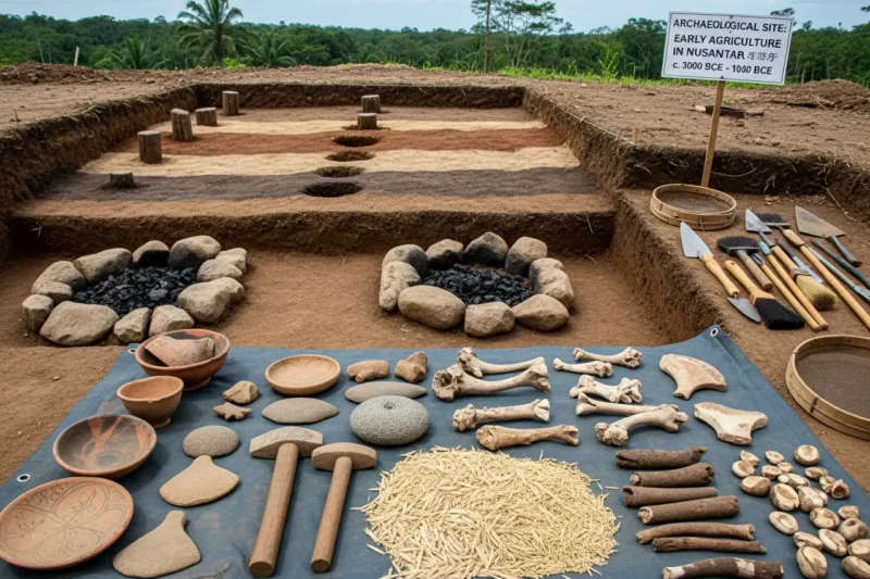 Bukti Arkeologis tentang Masa Bercocok Tanam di Nusantara