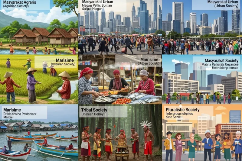 Jenis-Jenis Masyarakat di Indonesia dan Contohnya dalam Kehidupan Sehari-hari