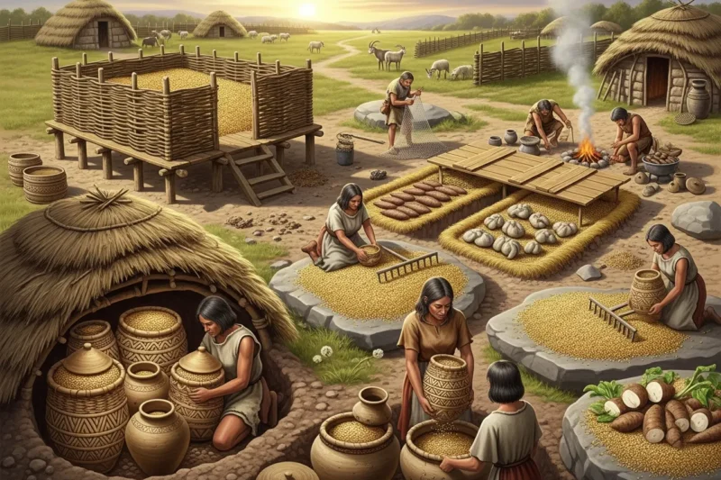 Cara Manusia Zaman Neolitikum Menyimpan Hasil Pertanian