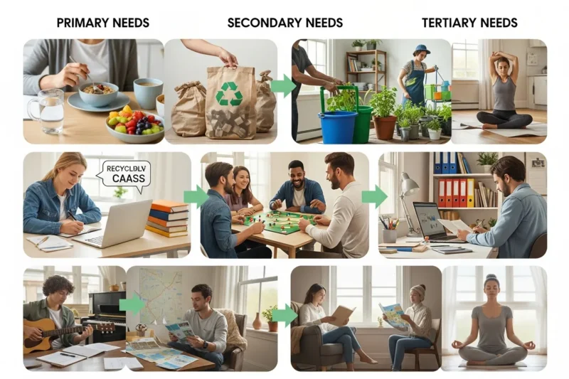 Contoh Pembiasaan Diri Positif dalam Memenuhi Kebutuhan Primer, Sekunder, dan Tersier