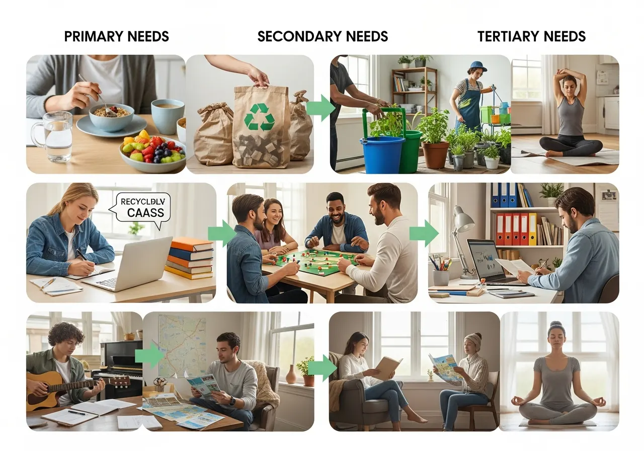 Contoh Pembiasaan Diri Positif dalam Memenuhi Kebutuhan Primer, Sekunder, dan Tersier (ft.istimewa)