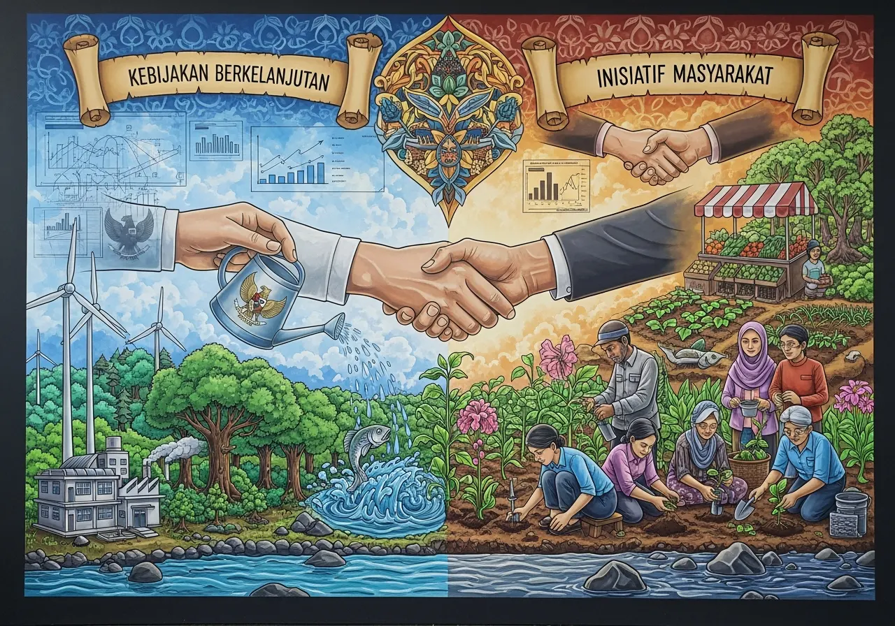 Peran Pemerintah dan Masyarakat dalam Pembangunan Ekonomi Berkelanjutan (ft.istimewa)