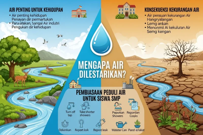 Mengapa Air Harus Dilestarikan? Pembiasaan Peduli Air untuk Siswa SMP