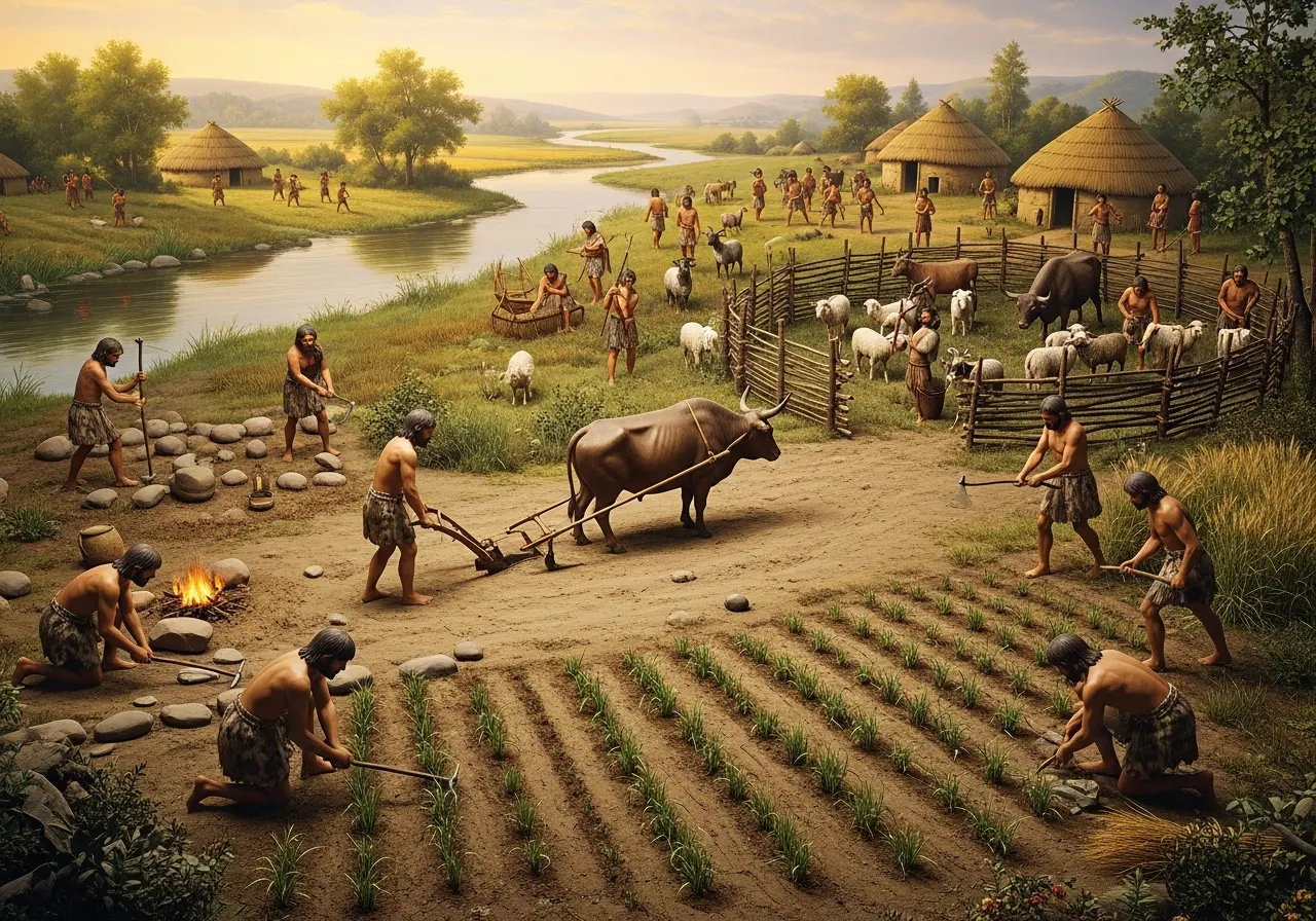 Bagaimana Manusia Zaman Praaksara Memulai Pertanian dan Beternak (ft.istimewa)
