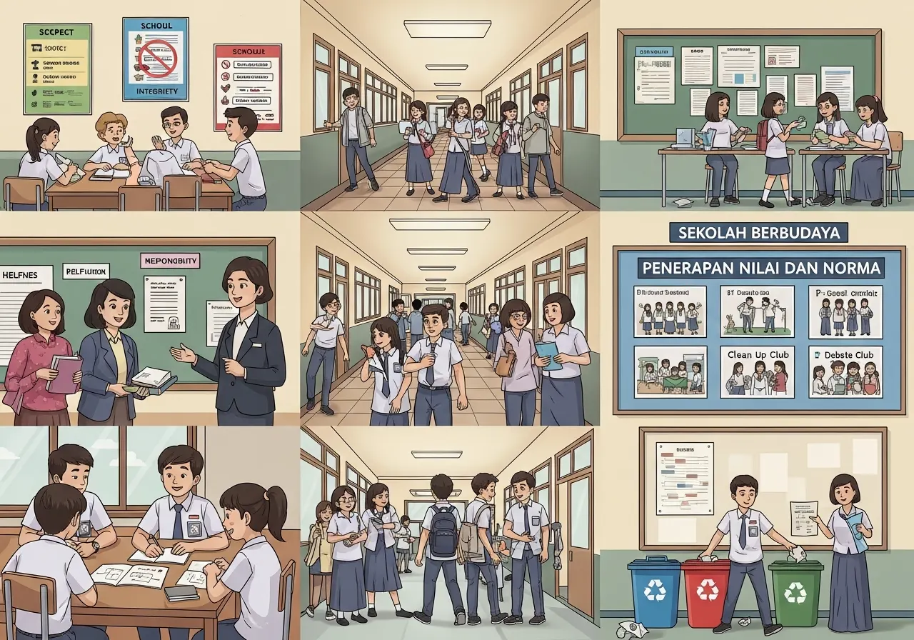 Nilai dan Norma dalam Masyarakat serta Penerapannya di Sekolah dan Rumah (ft.istimewa)