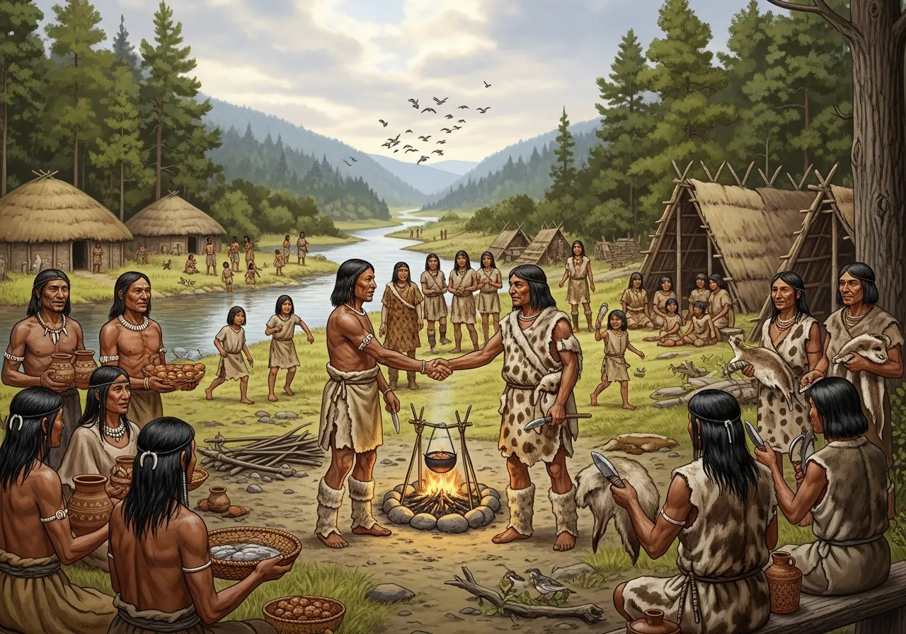 Hubungan Antarsuku dan Komunitas pada Masa Praaksara (ft.istimewa)