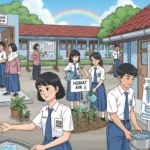 Kebiasaan Baik Pelajar SMP dalam Menjaga Ketersediaan Air Bersih (ft.istimewa)